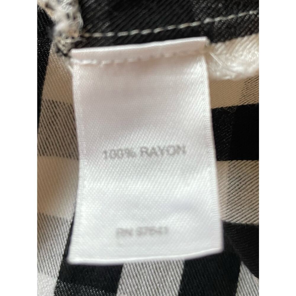 J. Jill Gingham Plaid Tunic Dress Pockets Sz M Black White Cottagecore Preppy - Picture 8 of 11